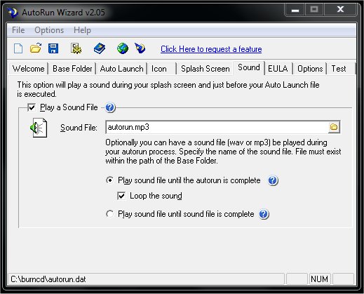 Autorun Sound