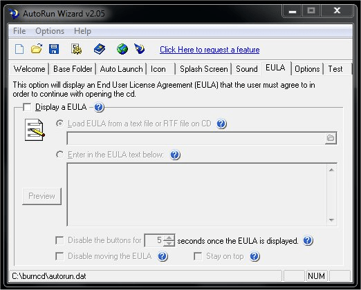 Autorun EULA